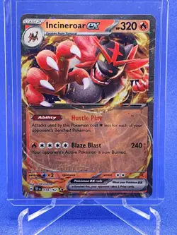 Incineroar ex 034/162 Double Rare 2024 Temporal Forces Pokemon Card NM/MINT - Image 1