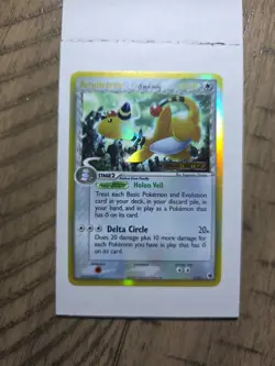 Pokemon Ampharos Delta Stamped Reverse Holo Card 1/101 EX Dragon Frontiers - Image 1