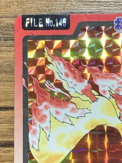 Pokemon Carddass Card Moltres File No.146 Bandai Pocket Monsters 1997 Holo - Image 3