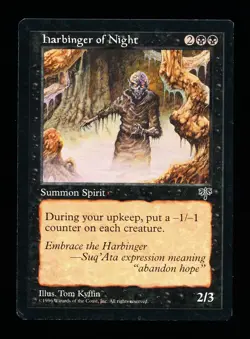 * * 1x Harbinger of Night x1 * * Mirage MTG Close to NM Near Mint - Image 1