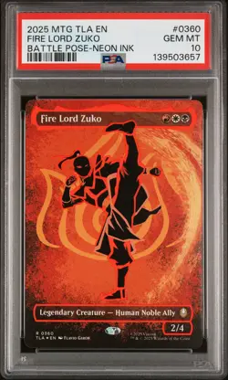 2025 MAGIC: THE GATHERING AVATAR: THE LAST AIRBENDER #0360 FIRE LORD ZUKO PSA 10 - Image 1