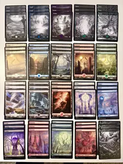 Magic The Gathering 60 Full Art Lands Lot #1. NM - Image 1