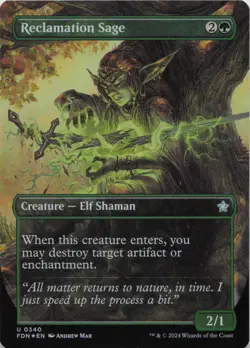 Reclamation Sage (Borderless) - FOIL - U Foundations 340 - MTG - Image 1