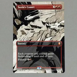 MTG Avatar: The Last Airbender, Sozin's Comet - Borderless Regular NM Pack Fresh - Image 2