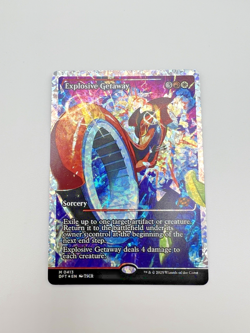 Magic The Gathering Explosive Getaway ( #0413 Aetherdrift Fractal Foil) NM! - Image 1