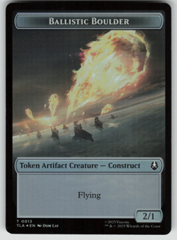 Ballistic Boulder (0013) Soldier (0011) Double-Sided Token TLA MTG - Image 1