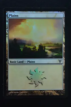 Magic The Gathering MTG PLAINS (230) FOIL Avacyn Restored LP Lightly Played - Image 1