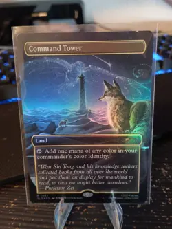 FOIL - Command Tower AVATAR Airbender Borderless Rainbow MTG Secret Lair (7063) - Image 1