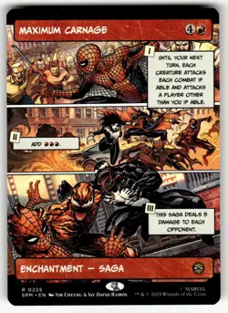 Maximum Carnage (Borderless) R Marvel's Spider-Man 225 NM - Image 1