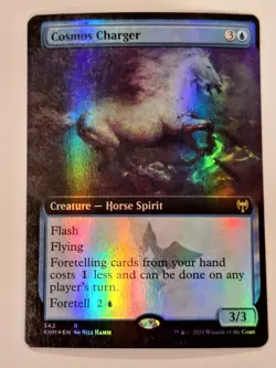 Cosmos Charger - FOIL - EXTENDED ART - Kaldheim - Magic the Gathering MTG Nice! - Image 1