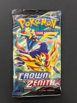 Lot of (100) Pokemon TCG Crown Zenith Booster Packs SEALED NEW - Image 2
