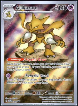 ALAKAZAM MEGA EVOLUTIONS MEP 009 BLACK START PROMO ENGLISH POKEMON - Image 1
