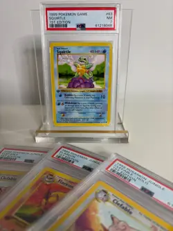 1999 1st Edition Base Set Pokemon PSA 7 NM Squirtle (Shadowless) 63/102 - Image 4