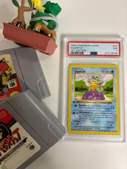 1999 1st Edition Base Set Pokemon PSA 7 NM Squirtle (Shadowless) 63/102 - Image 5
