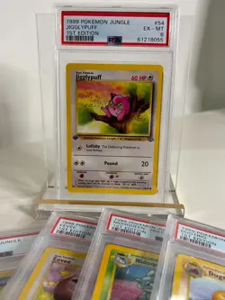 PSA 6 EX - MT Jigglypuff Basic Pokemon 1st Edition #54 1999 Pokemon Jungle - Image 4