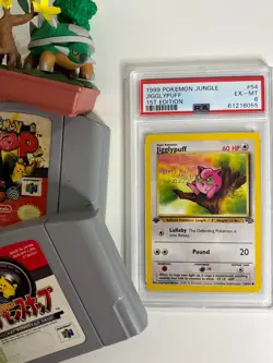 PSA 6 EX - MT Jigglypuff Basic Pokemon 1st Edition #54 1999 Pokemon Jungle - Image 5