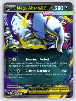 Pokemon TCG - ME01 Mega Evolution - Mega Absol ex Double Rare 86/132 - Image 1