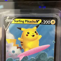 Pokemon Pikachu TCG Surfing v Celebrations Holo Ultra Rare Card 008/025 - Image 2