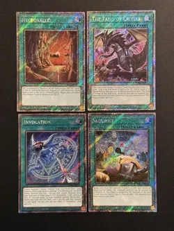 2025 YUGIOH RA04 PLATINUM SECRET RARE NECROVALLEY NM BONUS SET - Image 1