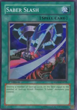 1x (LP) Saber Slash - ANPR-EN058 - Super Rare - Unlimited Edition YuGiOh - Image 1