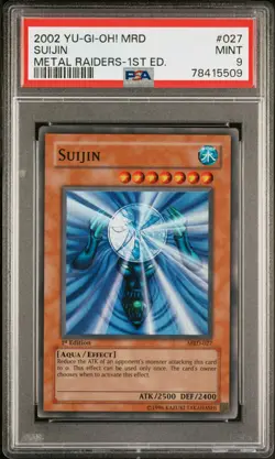 2002 Suijin 1st Edition PSA 9 MINT Yu-Gi-Oh Metal Raiders MRD-027 - Image 1