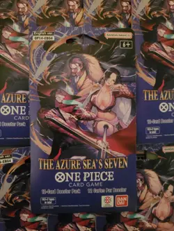 LOT of (20) OP-14 Sleeved Booster Packs Of One Piece TCG The Azure Sea's Seven - Image 2