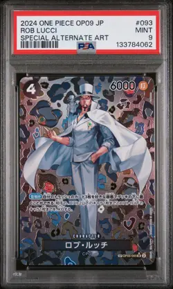 2024 ONE PIECE JPN EMPERORS IN THE NEW WORLD SPECIAL ALT ART ROB LUCCI PSA 9 - Image 1