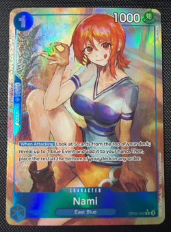 One Piece TCG Nami Parallel Foil OP09-050 Emperors in the New World English LP - Image 1