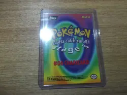 E6 of 12 Charizard Black Logo Pokemon Topps TV Animation Edition Card 1999 - Image 2