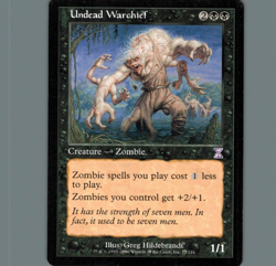 Undead Warchief Timeshifted Magic The Gathering MTG Card 2 - Image 1
