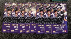 One Piece Card Game - Royal Blood (OP-10) Sleeved Booster Pack - Lot of 8 - Image 1