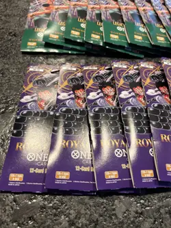 One Piece Card Game - Royal Blood (OP-10) Sleeved Booster Pack - Lot of 8 - Image 2