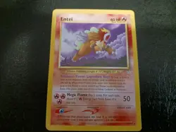 Pokemon TCG Entei Neo Revelation Card 17/64 Unlimited Non Holo Rare LP Vintage - Image 1