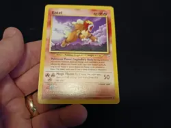 Pokemon TCG Entei Neo Revelation Card 17/64 Unlimited Non Holo Rare LP Vintage - Image 3