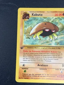 Kabuto Fossil 1st Edition Pokemon TCG Common Card 50/62 Near Mint/Mint - Image 2