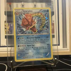 2016 Gyarados XY109 Black Star Promo Pokemon Card Cosmo Holo Rare Shiny - Image 1
