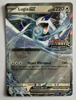 Pokemon TCG: Lugia ex 082/131 | Prismatic Evolutions Stamped | Promo Card - Image 1