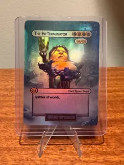 The Ex-Terminator | 011/100 Serialized Card | Full Art Holo | Divorced Dads TCG - Image 1