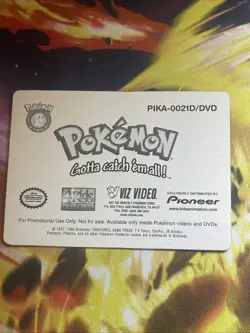 1998 Pokemon Togepi #PIKA-0021D/DVD 3D card Insert Cards from VIZ Video PLAYED! - Image 2