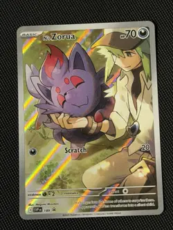 N's Zorua SVP EN 159 Pokemon TCG Journey Together Black Star Promo Card English - Image 1