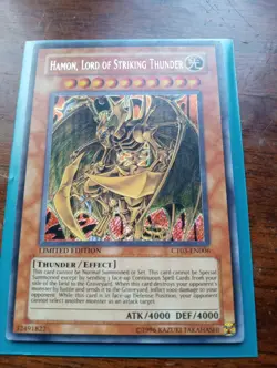 YuGiOh Cards - Hamon, Lord of Striking Thunder - CT03-EN006 - Near Mint - Image 1
