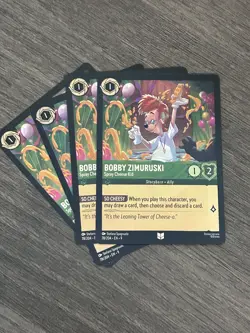 Disney Lorcana Bobby Zimuruski - Spray Cheese Kid 78/204 Fabled Uncommon 4 Cards - Image 1
