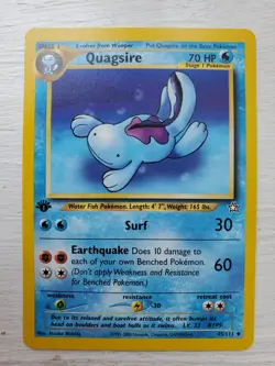 Quagsire - 45/111 Uncommon 1st First Edition - Neo Genesis Pokemon Card - Image 1