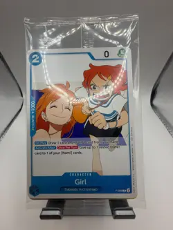 Sealed One Piece Promo Card P-096 Girl Nami OP14 Pre Release - Image 3
