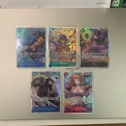 One Piece Tcg Card Lot Japanese SR (5) - Image 1