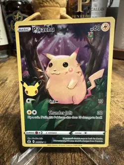 Pokemon TCG - Pikachu Full Art Card 005/025 Celebrations Pack, NM Condition 6 - Image 2