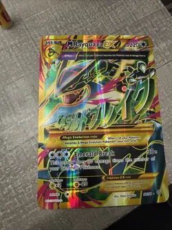 Mega M Rayquaza EX Shiny Full Art Holo Card Ancient Origins 98/98 XY - Image 1