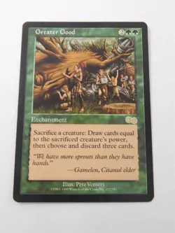 Greater Good Urza's Saga Enchantment Magic the Gathering TCG Trading Card Mtg - Image 1