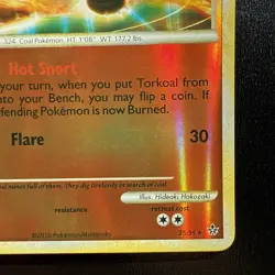 FREE SHIPPING Torkoal 25/95 Holo - Unleashed - Pokemon Card - Image 4
