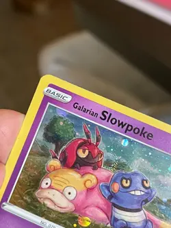 POKEMON GALARIAN SLOWPOKE SWSH126 PROMO BLACK STAR COSMOS HOLO SWIRL NM CARD - Image 5
